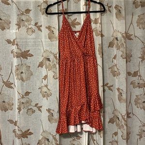 NWT! Red polka dot dress